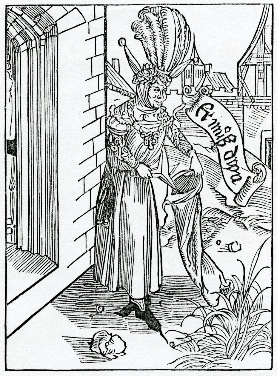 Of the arrogance and pride of rude men of the country, illustration from Alexander Barclay