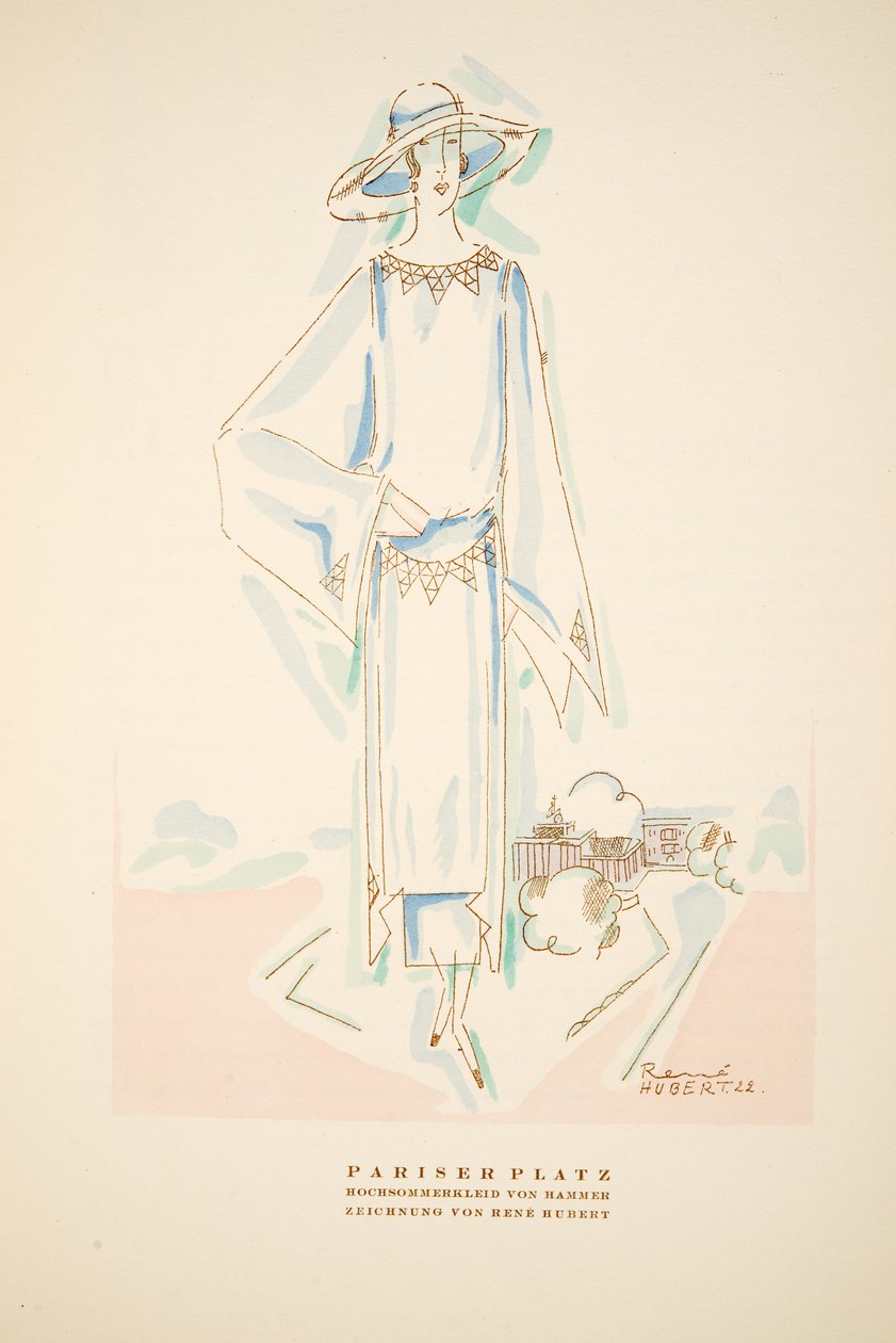 Pariser Platz, Summer outfit by Hammer, from Styl, pub.1922 by German School
