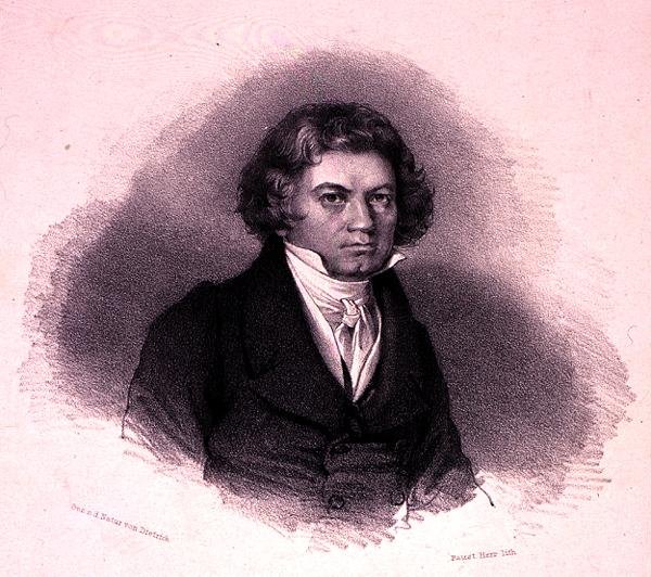 Portrait of Ludwig van Beethoven by German School