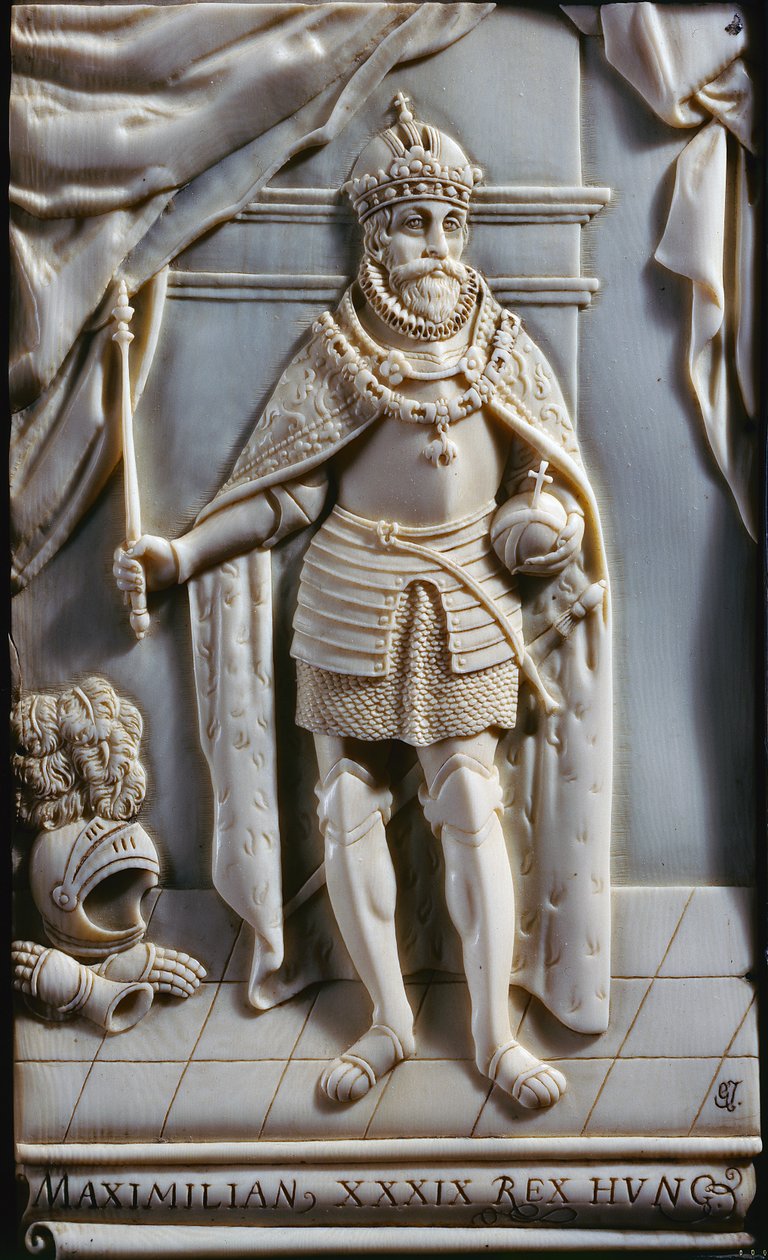 Portrait of Maximilian II as King of Hungary by German School