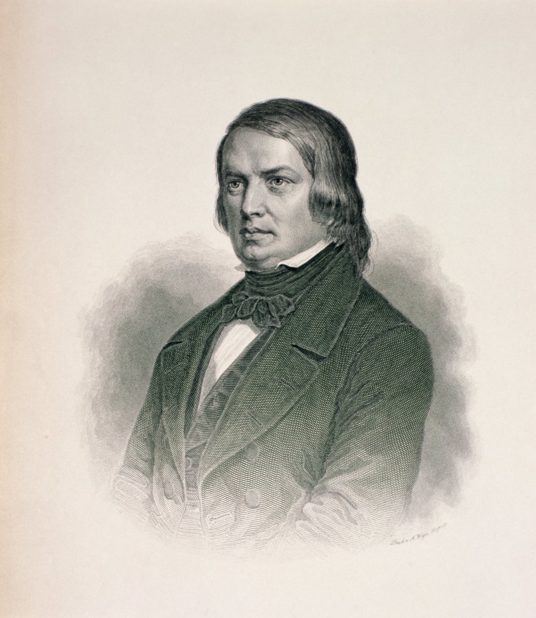 Portrait of Robert Schumann (1810-56)  by German School