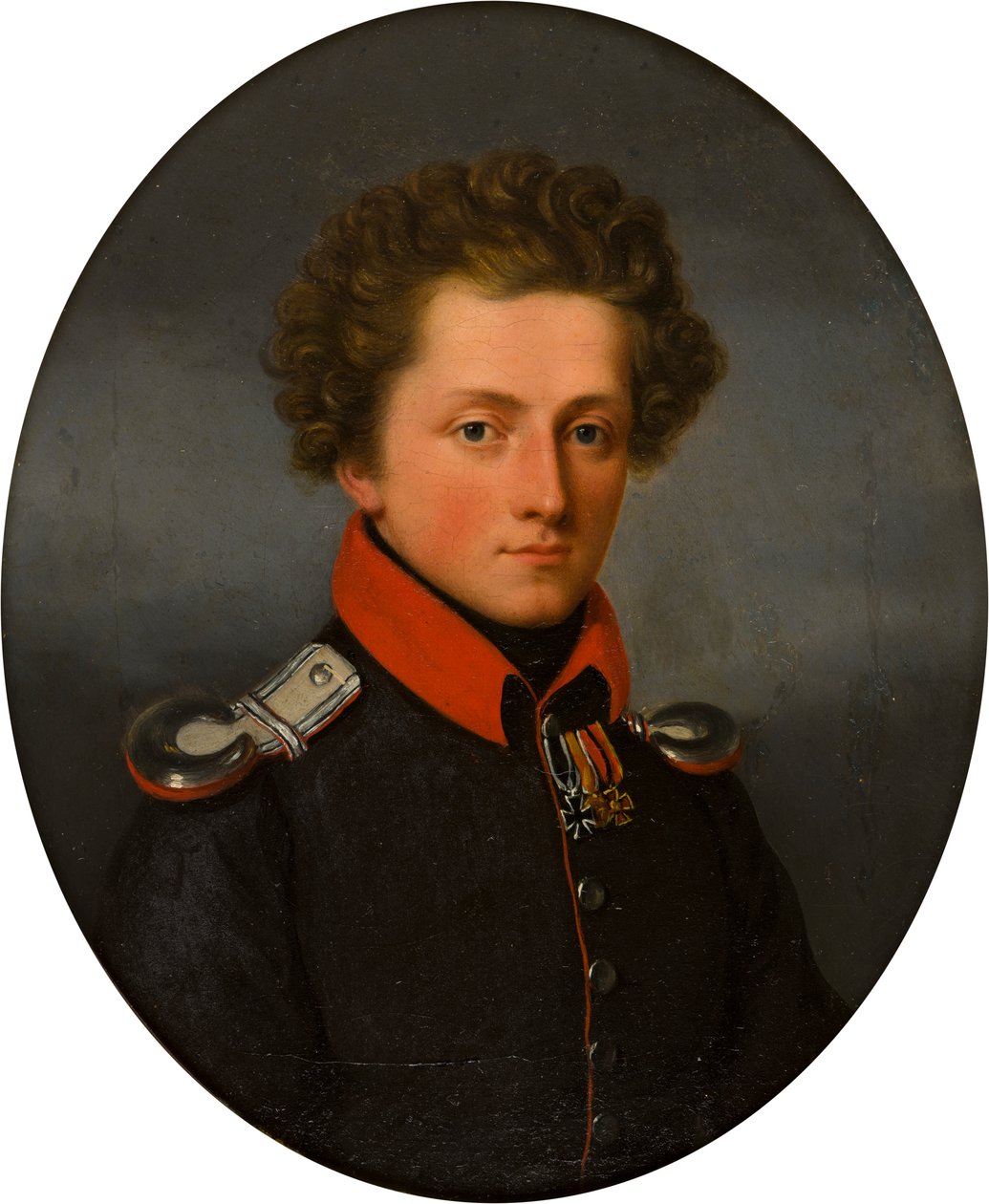 Portrait of a Young Officer by German School
