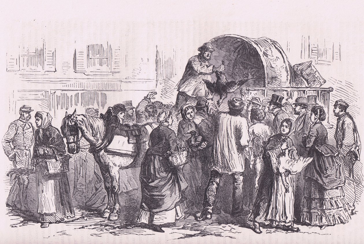 Poultry sellers in Paris by German School