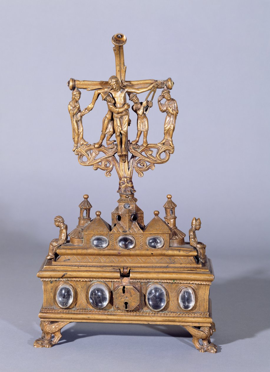 Reliquary or chasse, Rhenish School style by German School