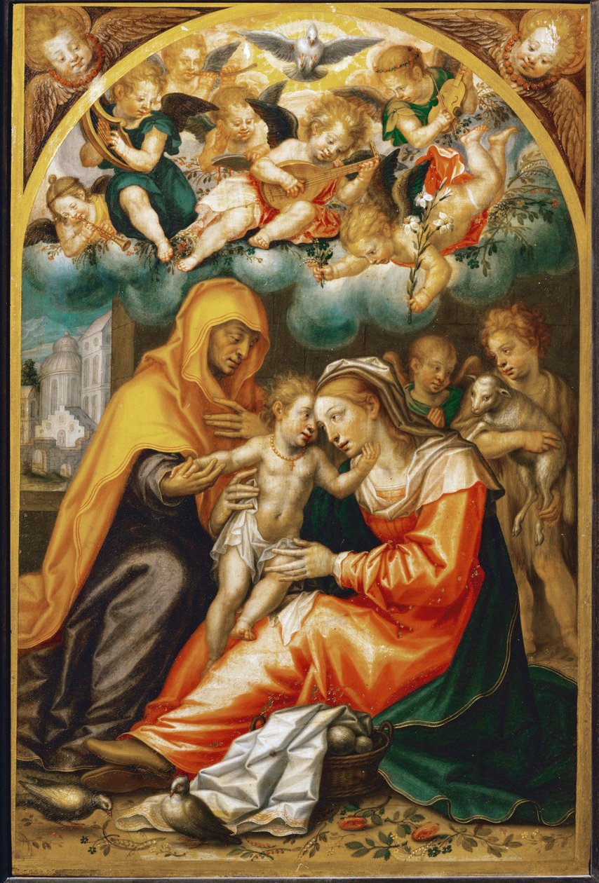 Saint Anne, Saint Mary, Infant Jesus by German School