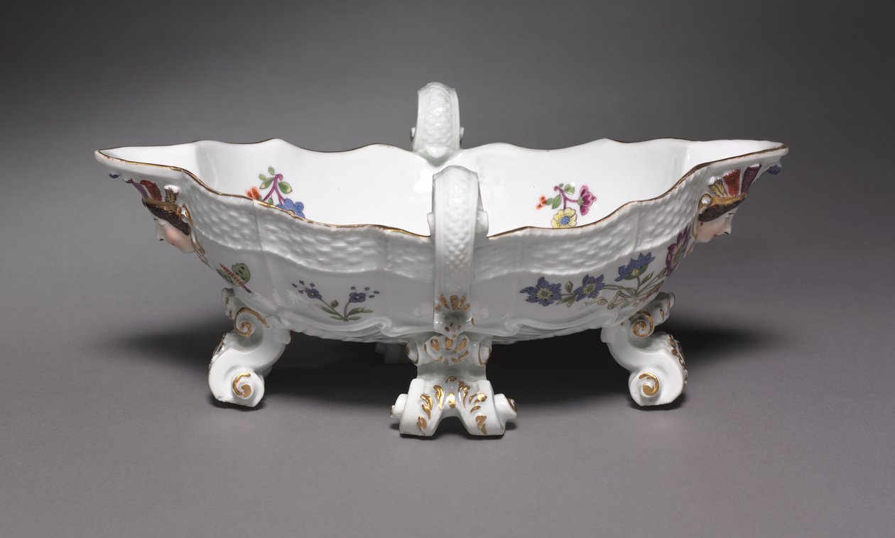 Sauceboat, made at Meissen Porcelain Factory, Germany, 1735-56 by German School