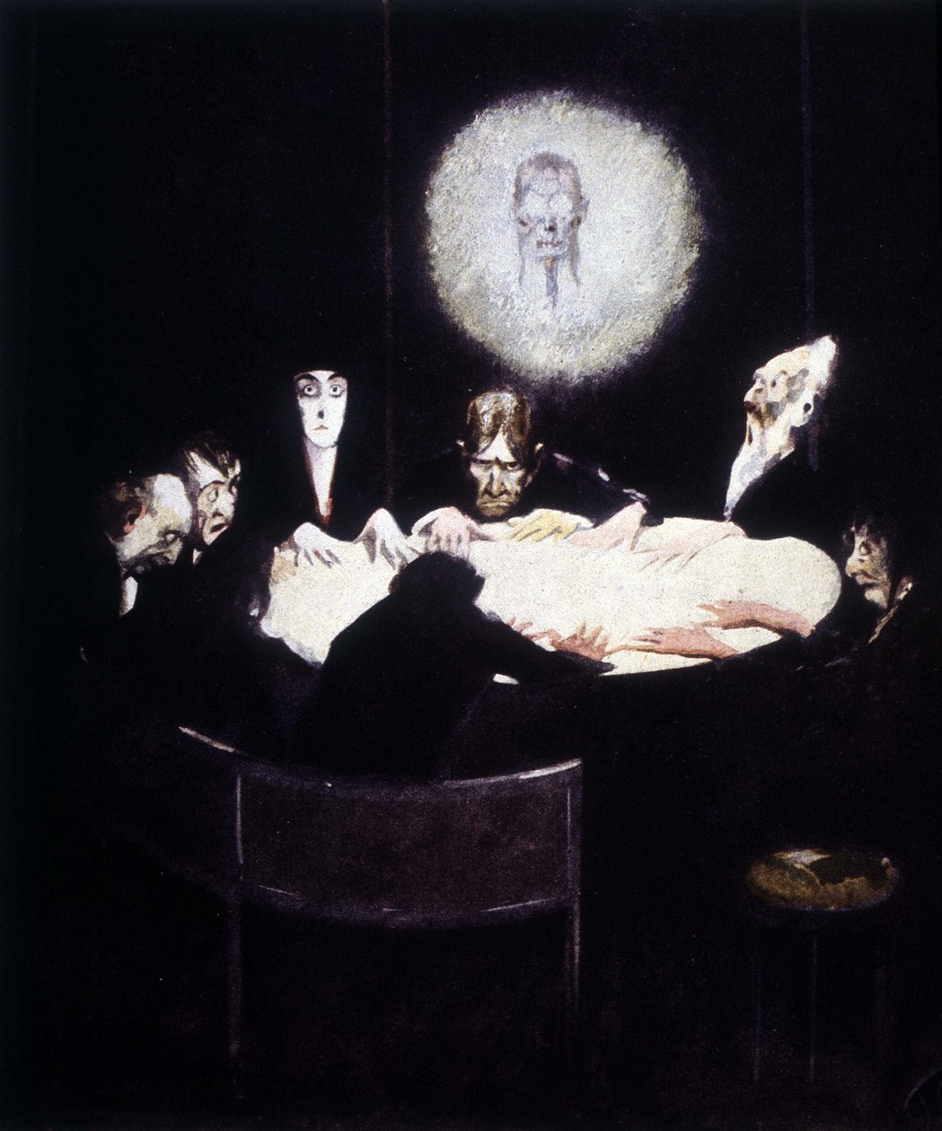 Scene of Spiritism. Jugend by German School