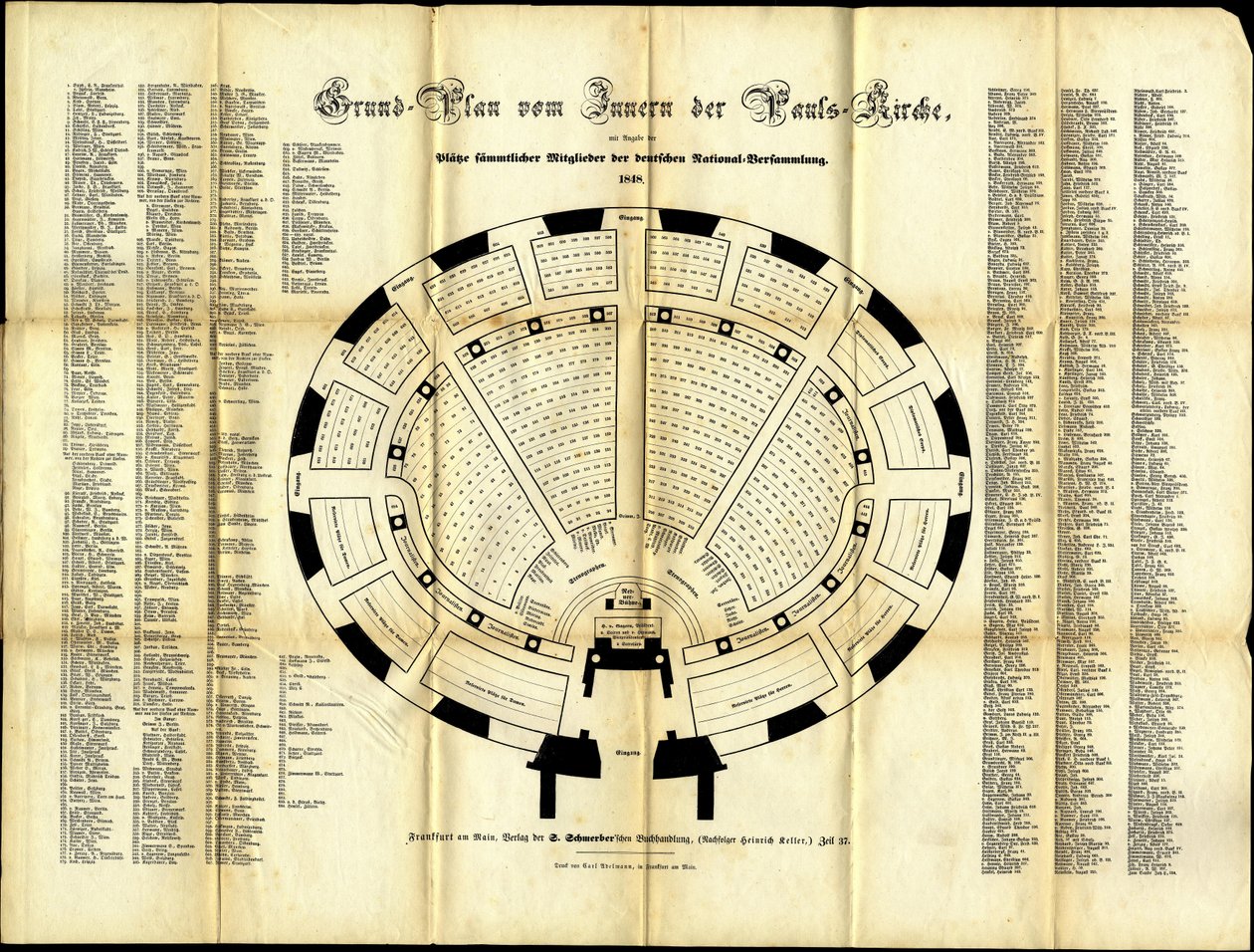 Seating Plan of the St. Paul