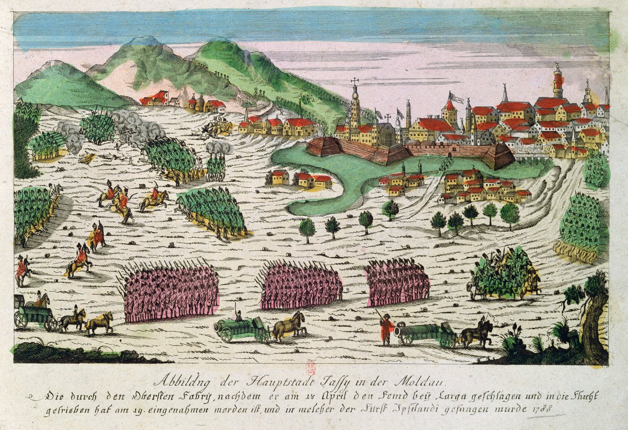 Siege and Capture of Jassy in 1788 by the Russian Army by German School