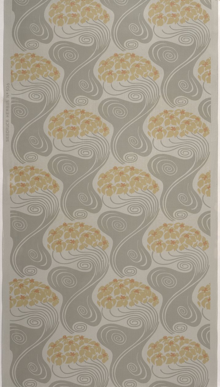 Sky High, Design for Wallpaper, Manufactured by Julius Hemus, Frankfurt by German School