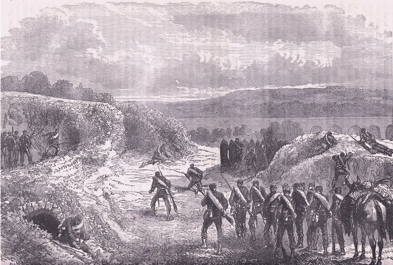 Sortie from Paris, Cassells History of the War between France and Germany published by Cassell and Company Limited, c.1890 by German School