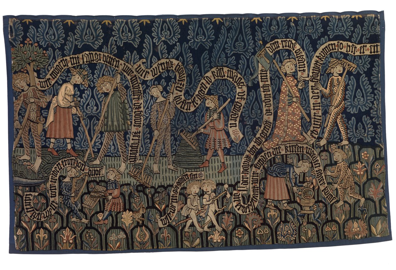 Tapestry Illustrating the Month of July, c.1400-25 by German School