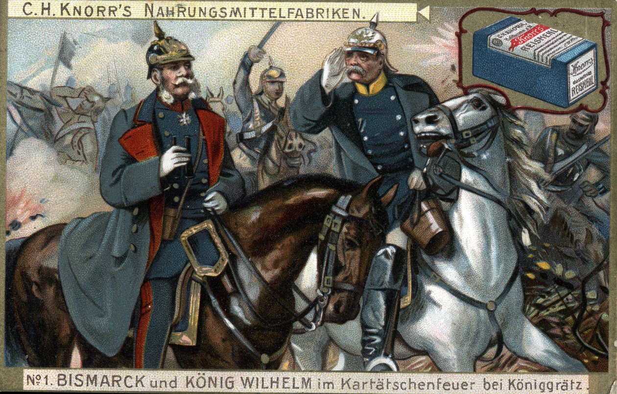 The Battle of Sadowa (also known as Koniggratz, July 3) by German School