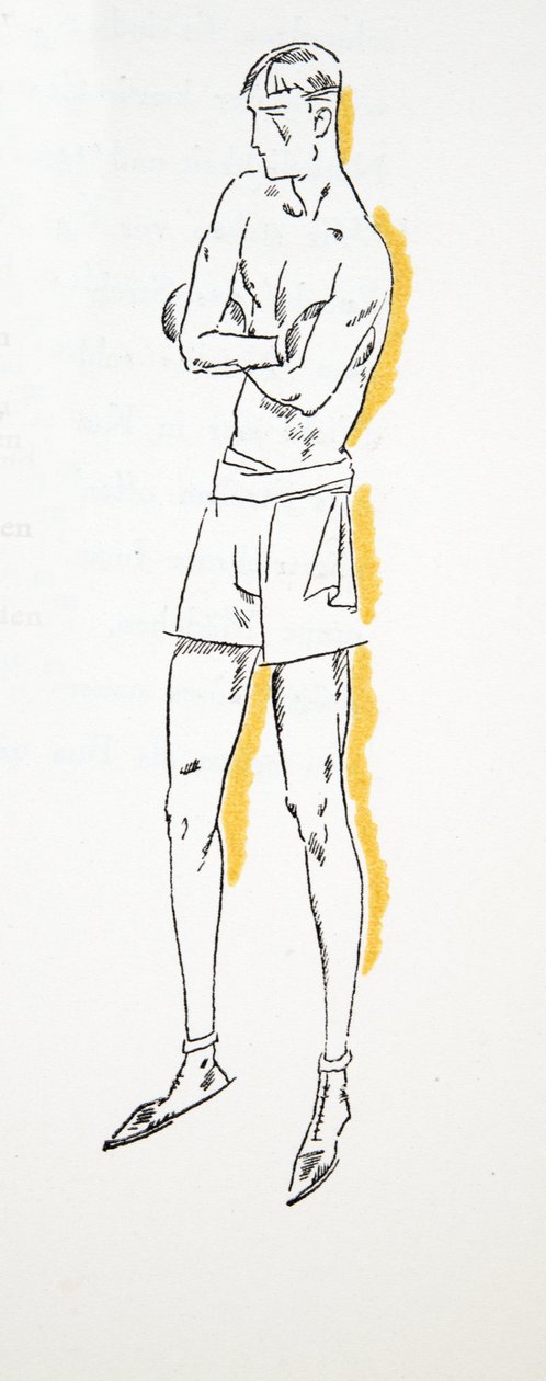 The Boxer, from Styl, pub. 1922 by German School