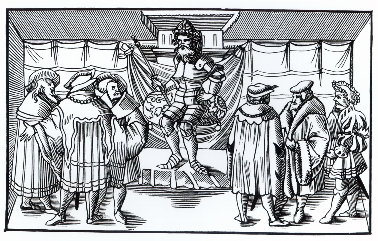 The Court of a Baron, after a Woodcut in Cosmographie Universelle of Munster, Published 1552 by German School