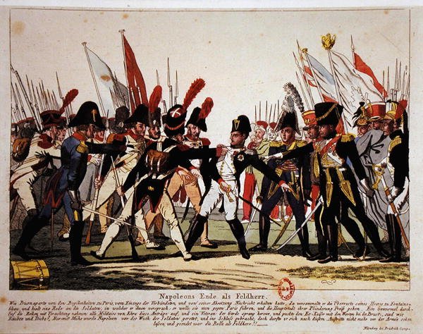 The End of Napoleon as General in 1815 by German School
