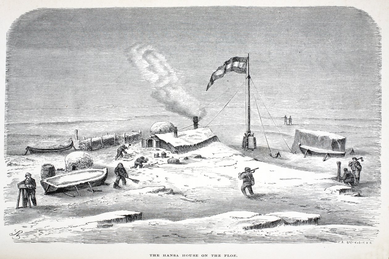 The Hansa House on the Floe, London 1874 by German School
