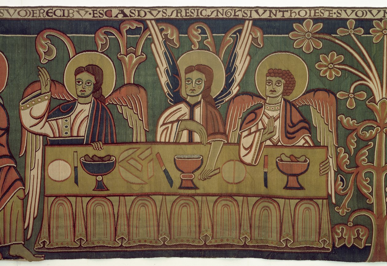 The Three Angels, from the Story of Abraham by German School