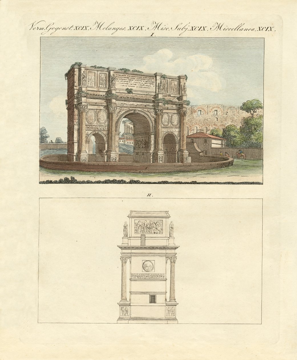 The Triumphal Arch of Emperor Constantin in Rome by German School
