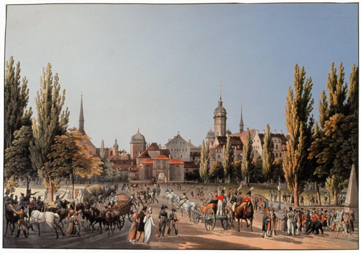 The Fair of Leipzig, circa 1810-20 by German School