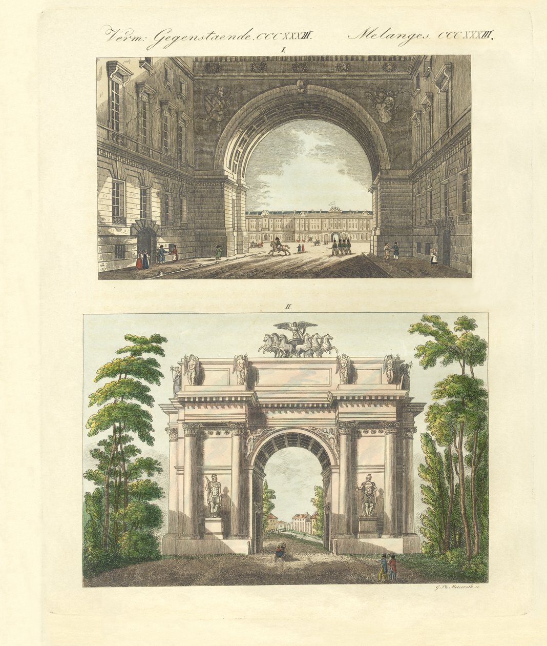 The Imperial Winter Palace of St. Petersburg by German School