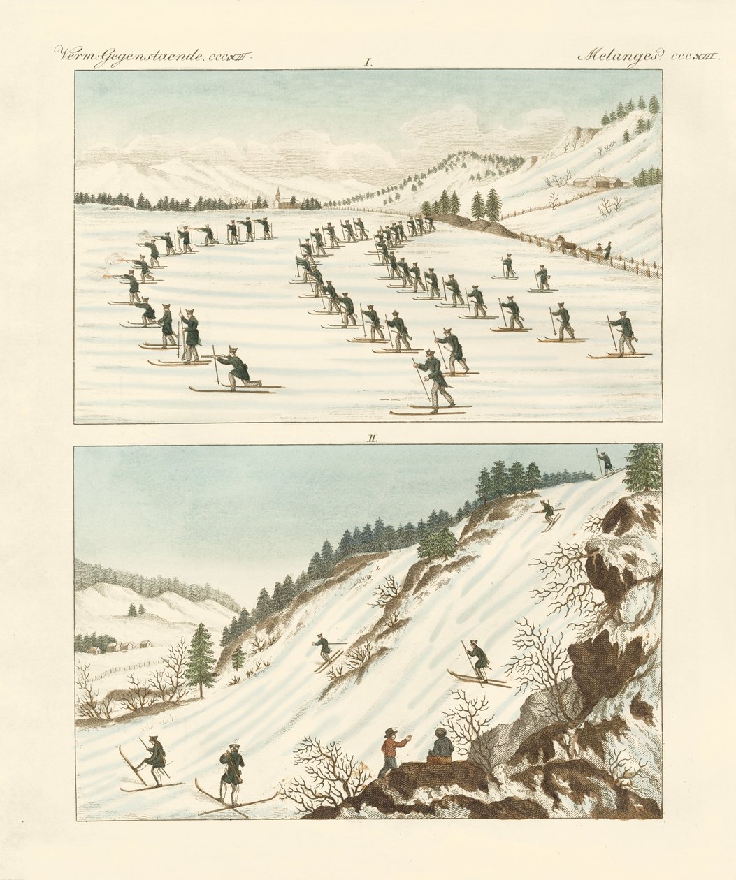 The regiment of skaters in Norway by German School