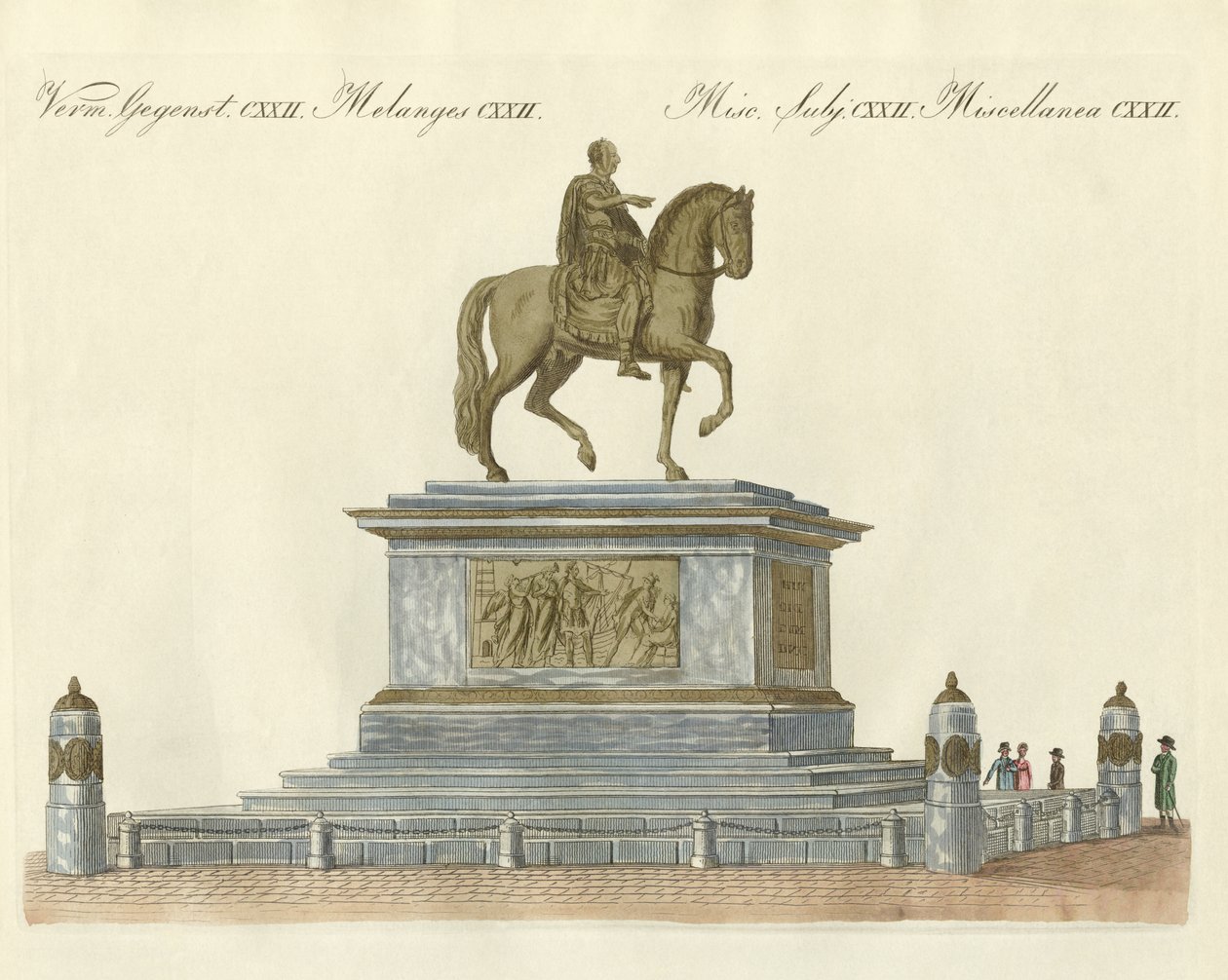 The statue of Joseph II in front of the Emperor