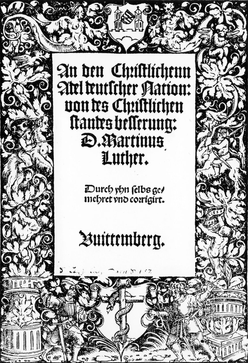 Title Page to Martin Luther