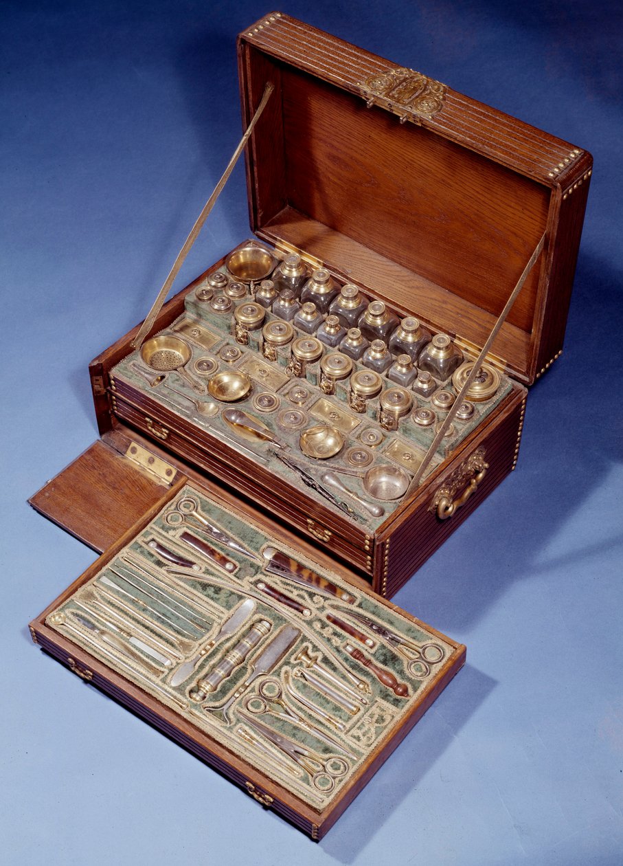 Travel Surgery and Pharmacy Kit. 1640. Augsburg. Decorative Arts, Paris. by German School
