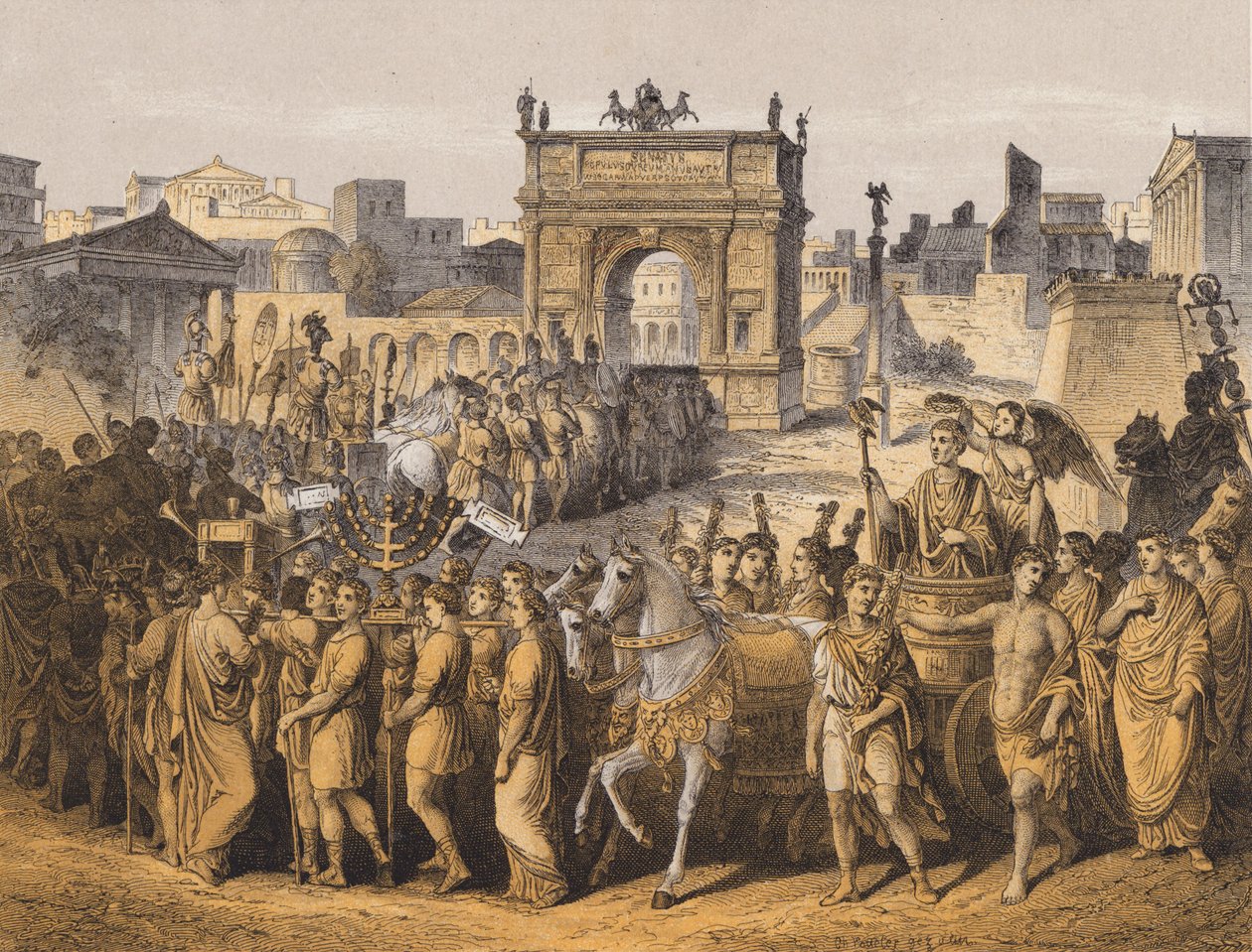 Triumph in Ancient Rome by German School