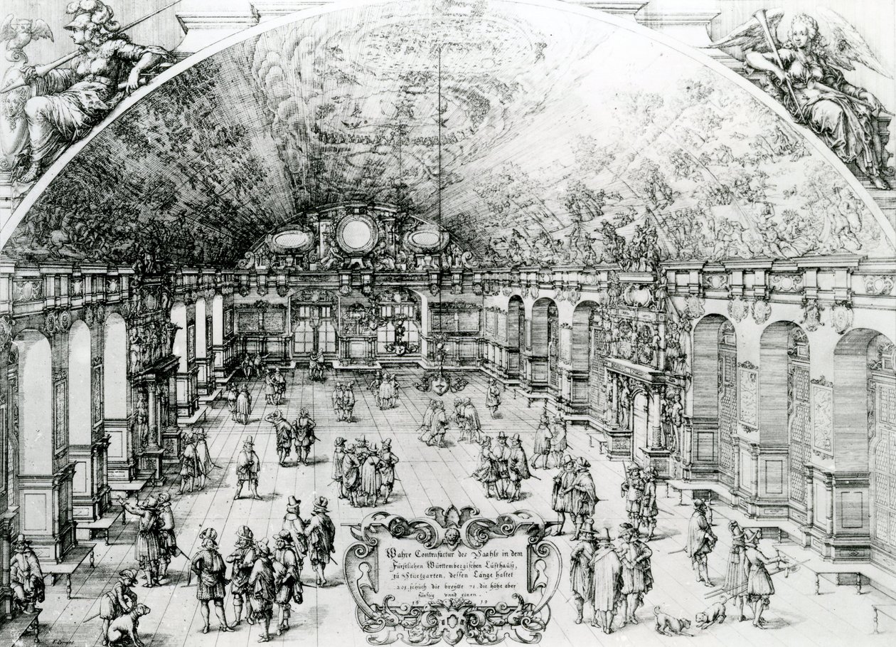 View of the Interior of the Lusthaus in Stuttgart by German School