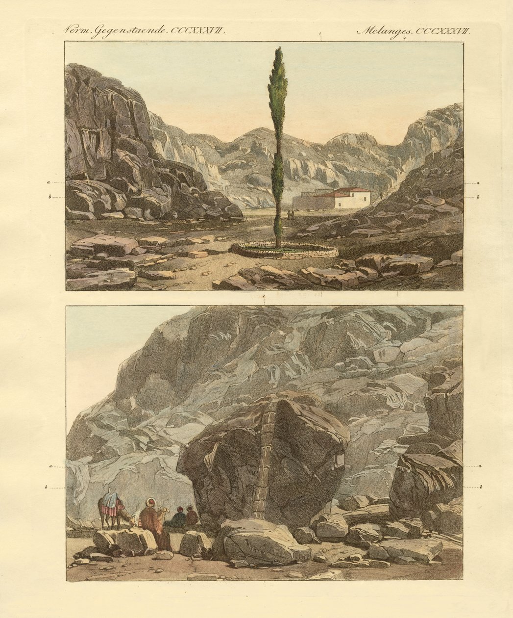 Views of Mount Sinai by German School