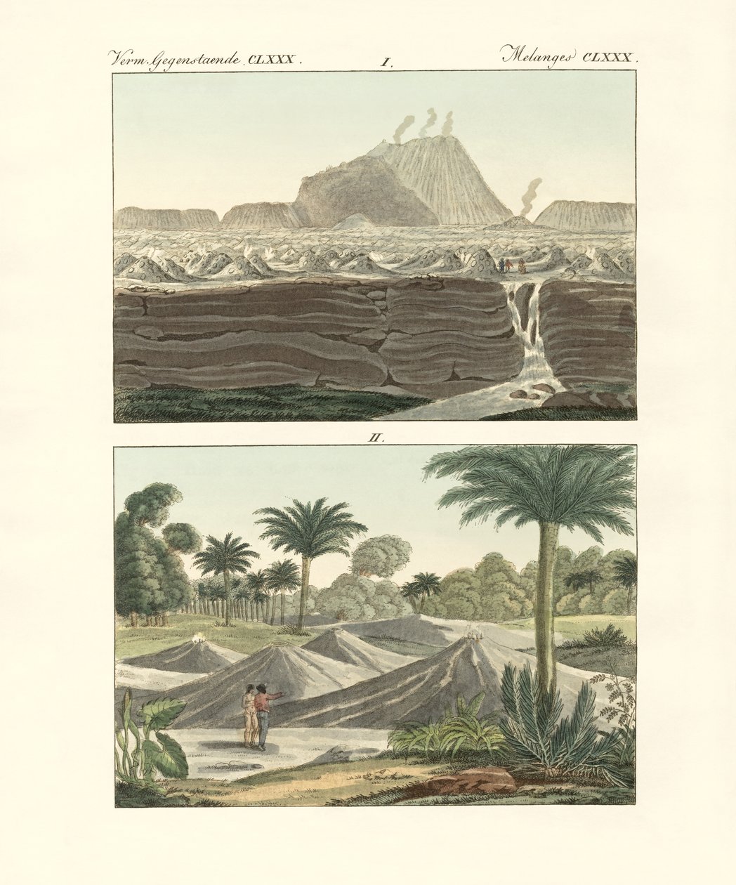 Views of Some Volcanoes in the Kingdom of New Spain in America by German School
