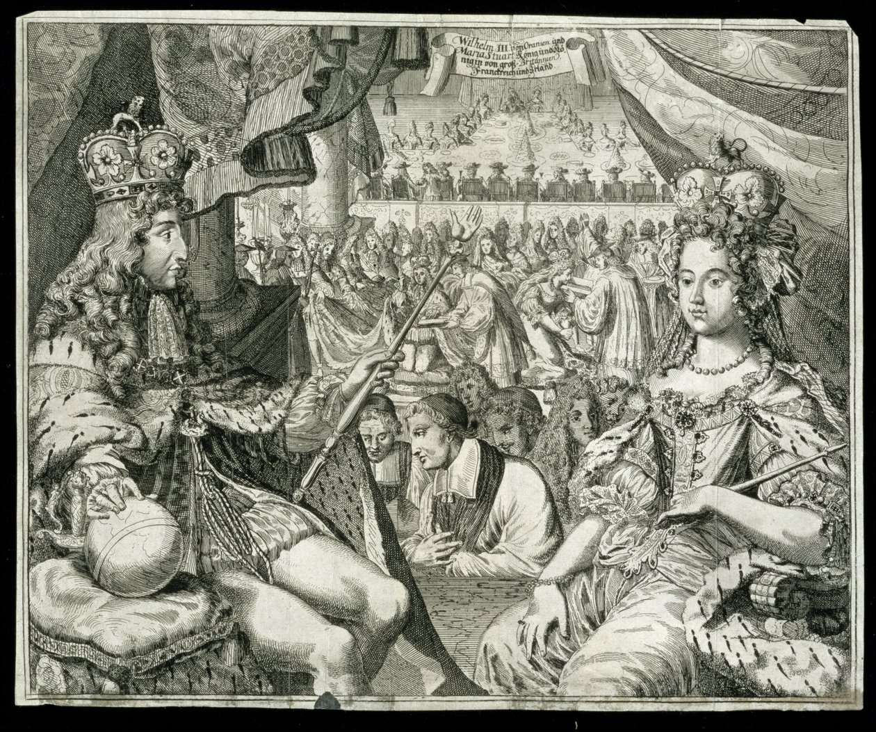 William III and Mary II, King and Queen of Great Britain and Ireland by German School