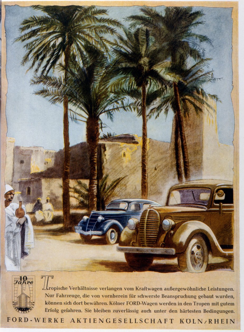 German Advertising of the Car Ford by German School