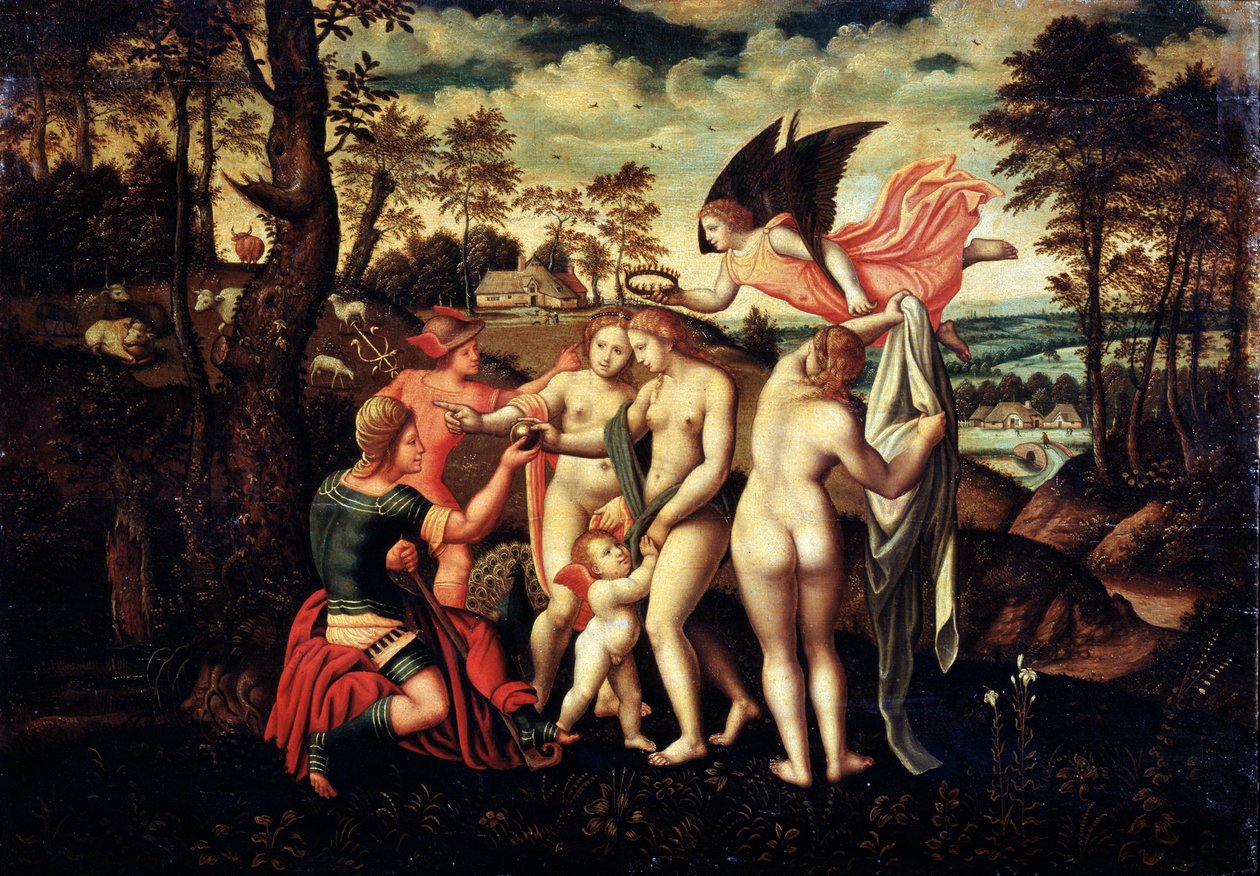 The Judgment of Paris by German master.