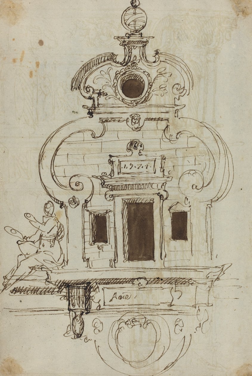 Wall Monument with an Armillary Sphere by German or Austrian 16th Century