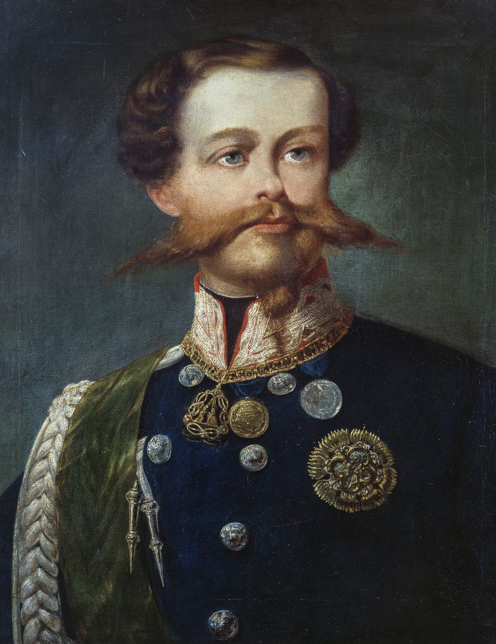 Portrait of Victor Emmanuel II, King of Italy, by Gerolamo Induno by Gerolamo Induno