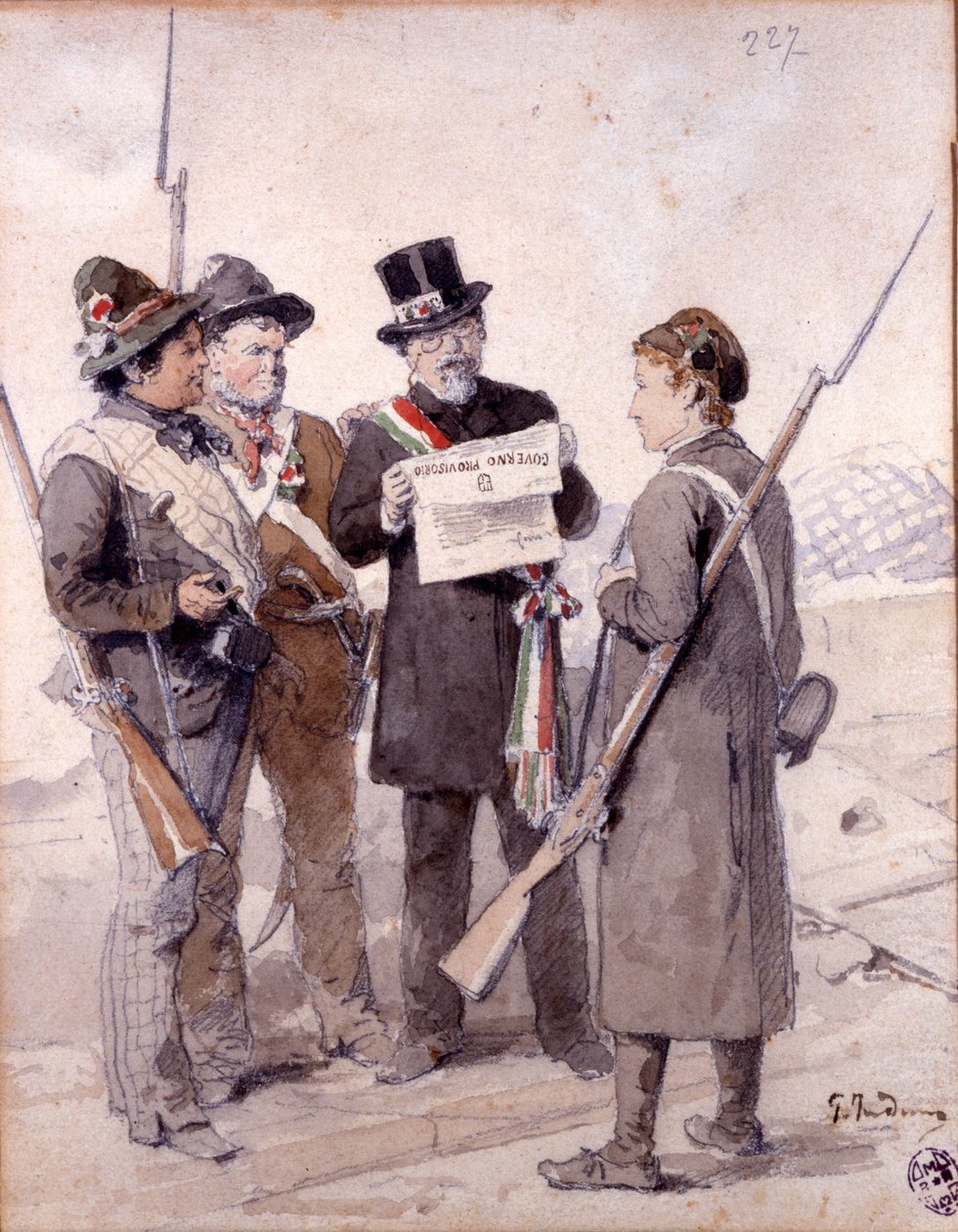 Risorgimento: The Five Days of Milan (18-22 March 1848) by Gerolamo Induno