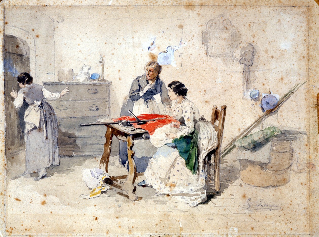 Risorgimento: The Five Days of Milan (18-22 March 1848) by Gerolamo Induno