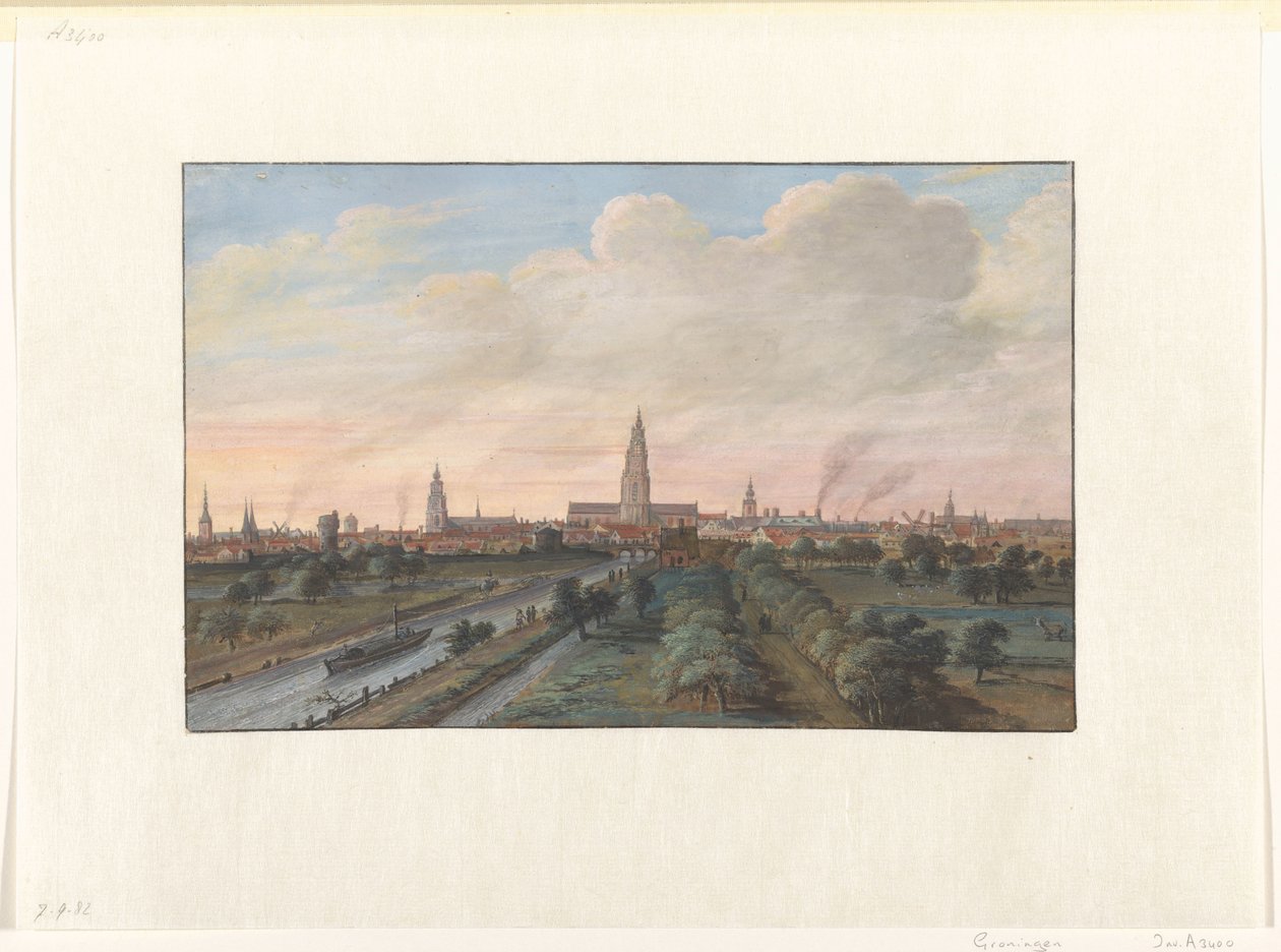 View of the City of Groningen by Gerrit Battem