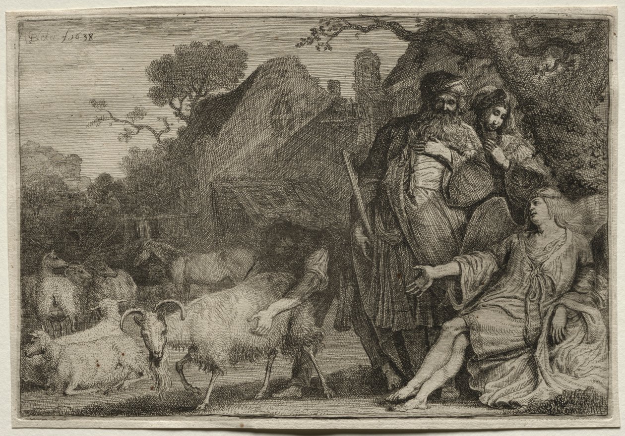 An Angel Foretells the Birth of Abraham