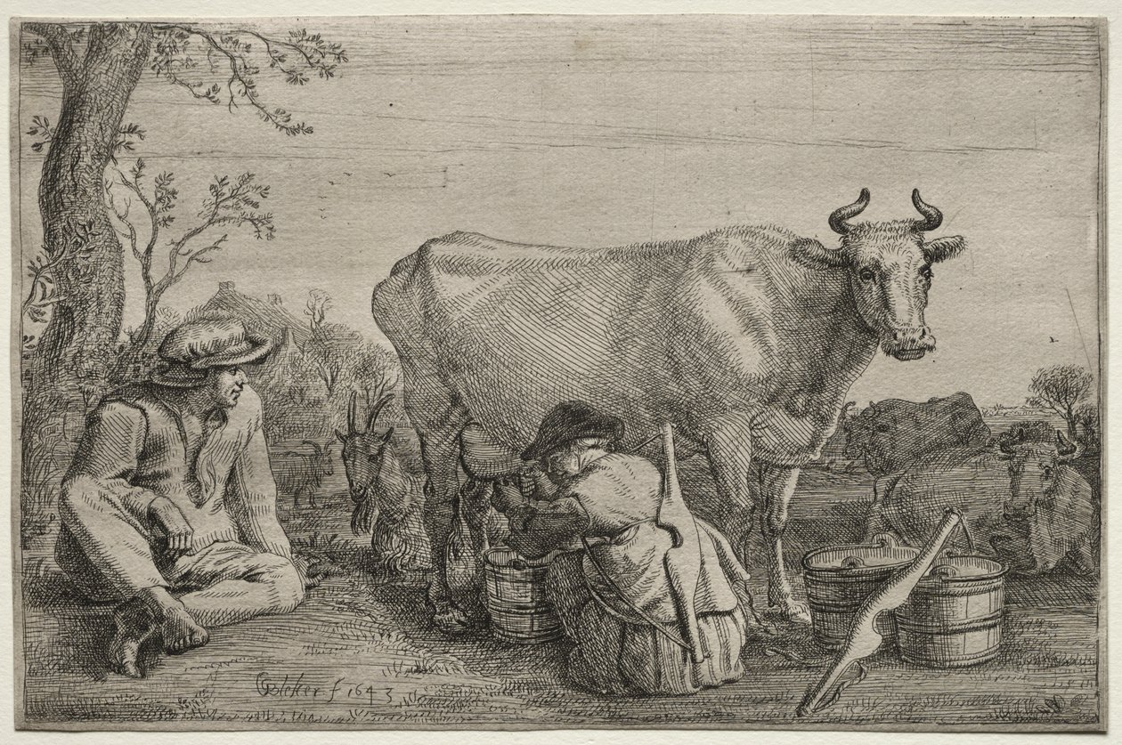 The Milkmaid by Gerrit Claesz. Bleker