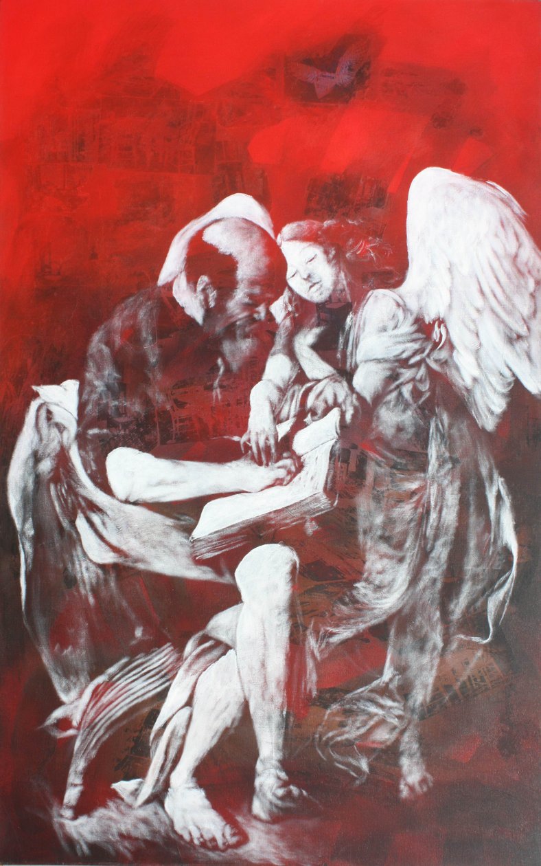 Inspiration of Saint Matthew II by Gerrit Greve