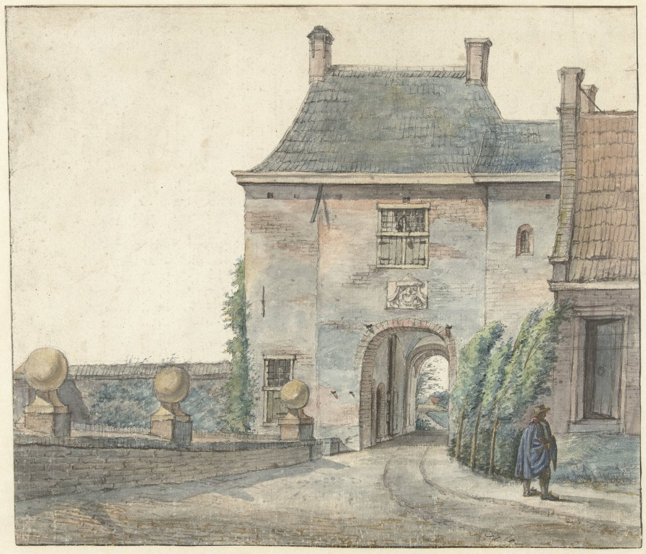 The Gate of the Castle of Heemstede by Gerrit Lamberts