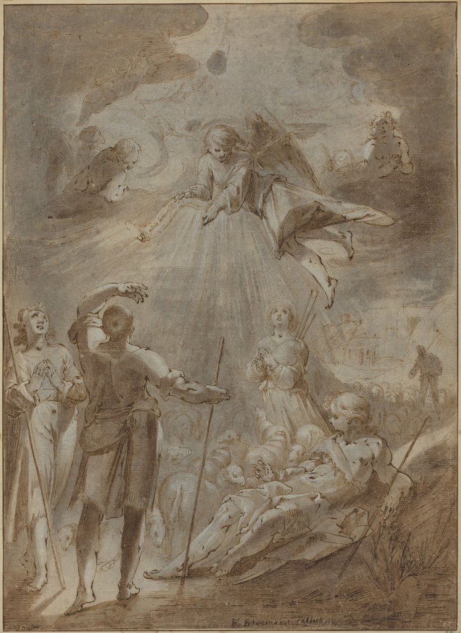 Annunciation to the Shepherds by Gerrit Pietersz Sweelink