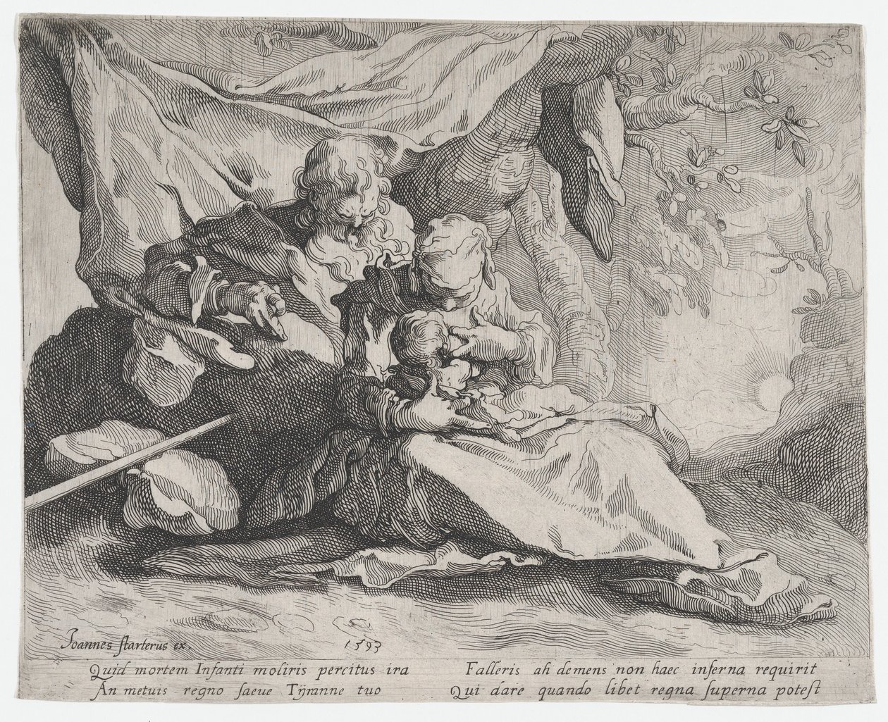 The Rest on the Flight into Egypt by Gerrit Pietersz Sweelink