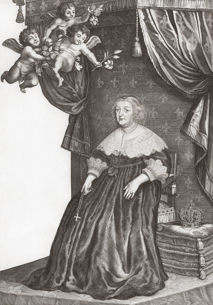 Marie de Medici, Queen of France (Portrait) by Gerrit van (after) Honthorst