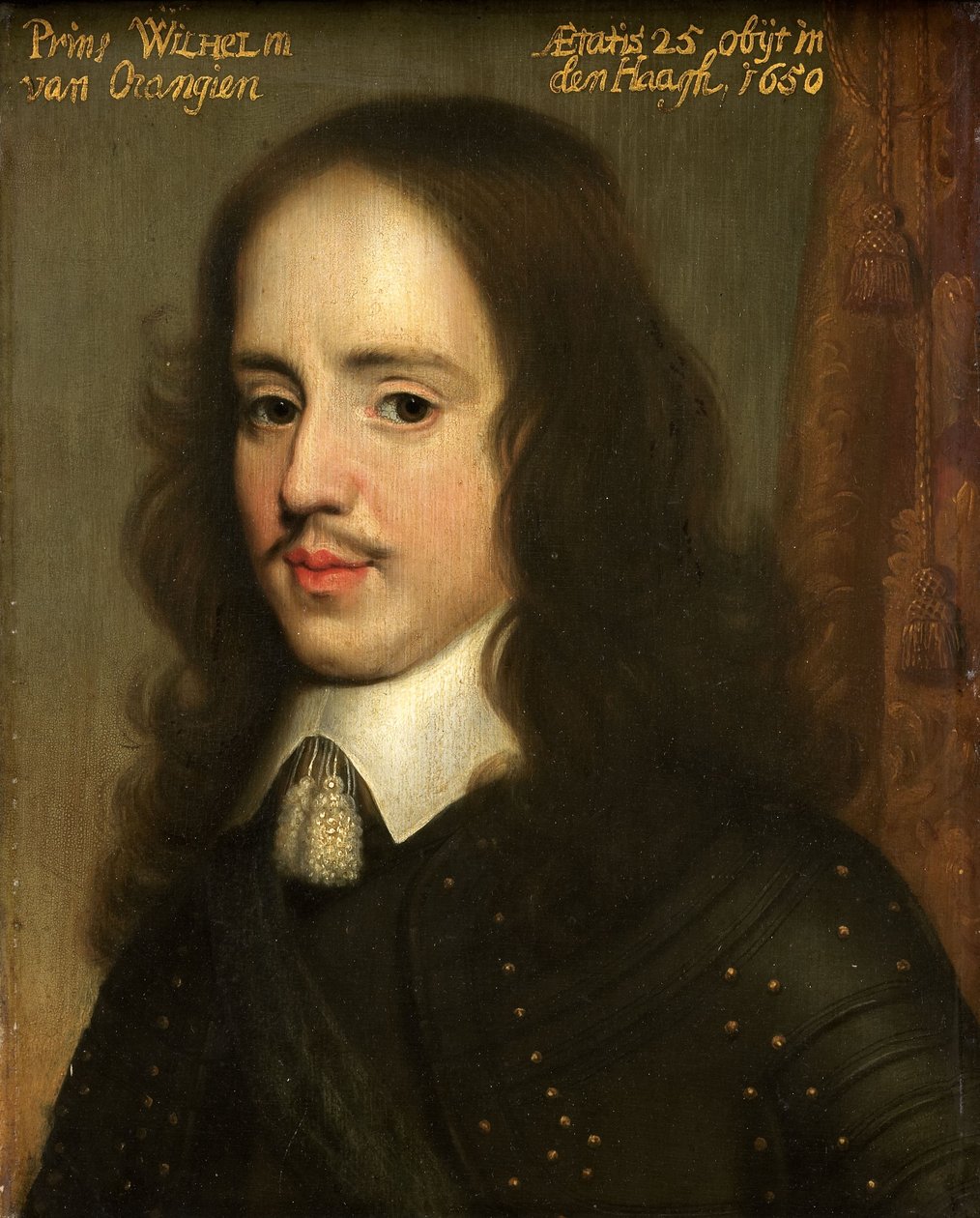 Portrait of Willem II Prince of Orange, c.1653 by Gerrit van (after) Honthorst