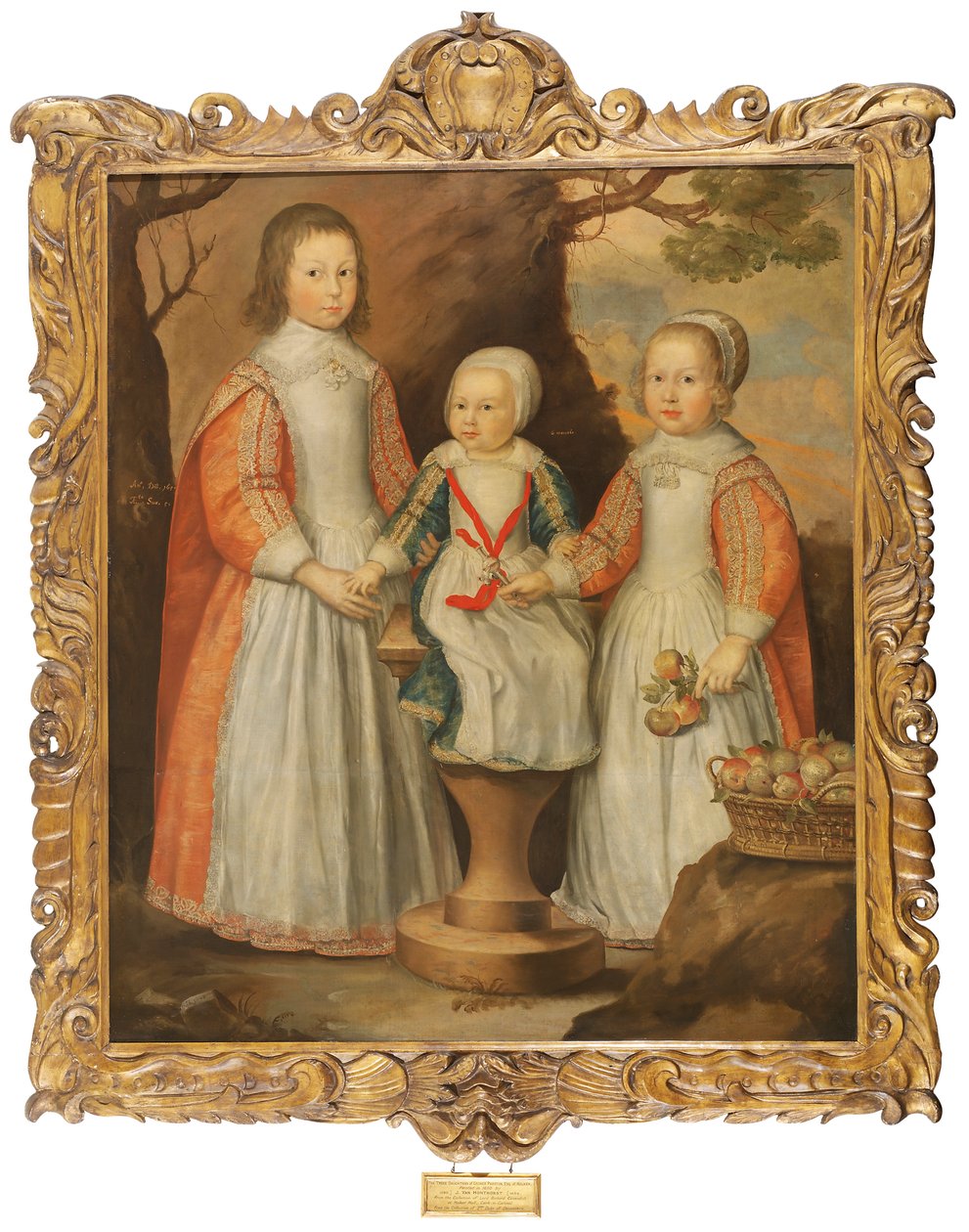 Portrait of the Three Children of George Preston of Holker by Gerrit van Honthorst